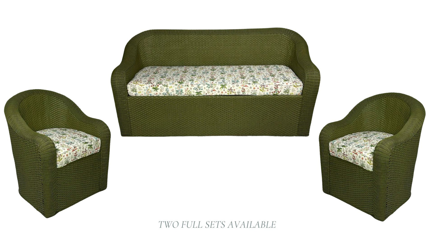 Mary Helen Sofa in Meadow Multi White