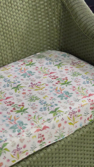 Mary Helen Sofa in Meadow Multi White